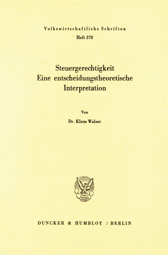 Cover Steuergerechtigkeit