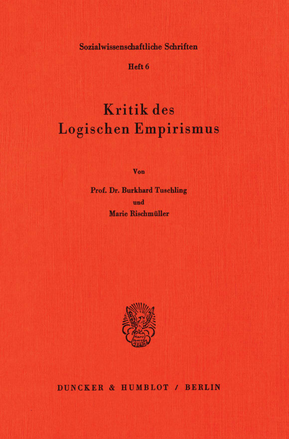 Cover Kritik des Logischen Empirismus