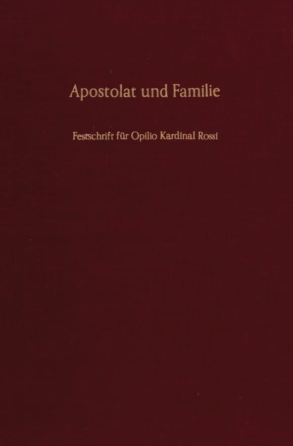 Cover Apostolat und Familie