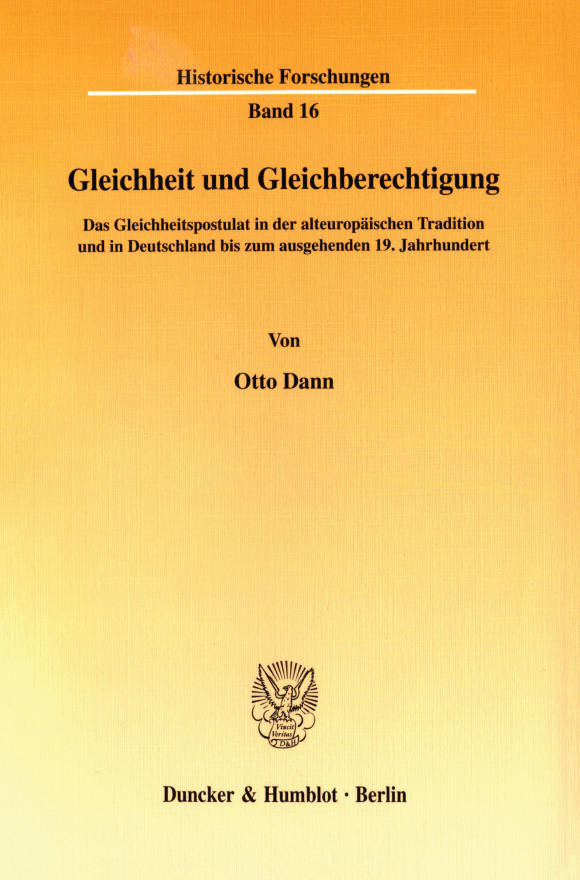 Cover Gleichheit und Gleichberechtigung