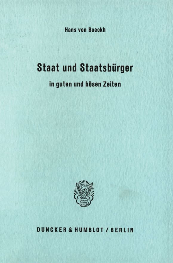 Cover Staat und Staatsbürger