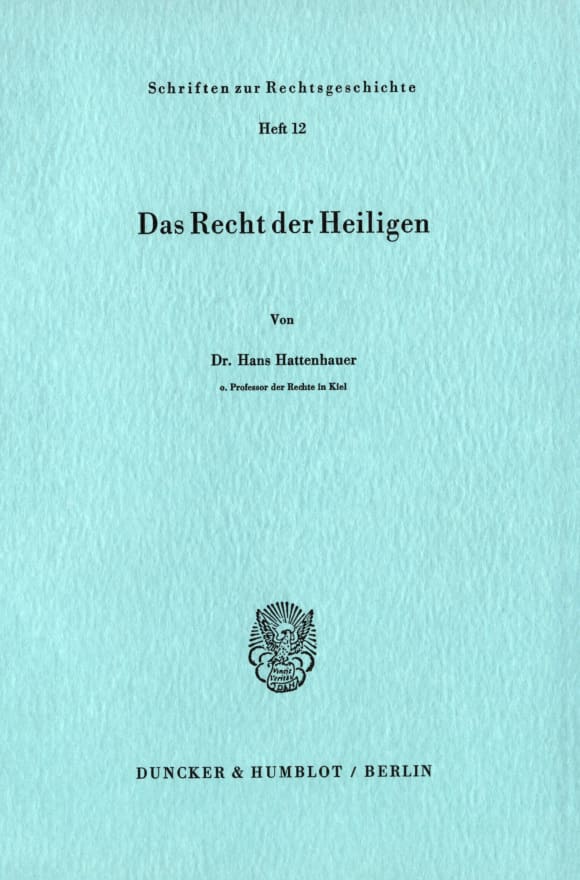 Cover Das Recht der Heiligen