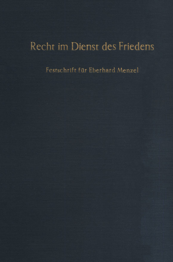 Cover Recht im Dienst des Friedens