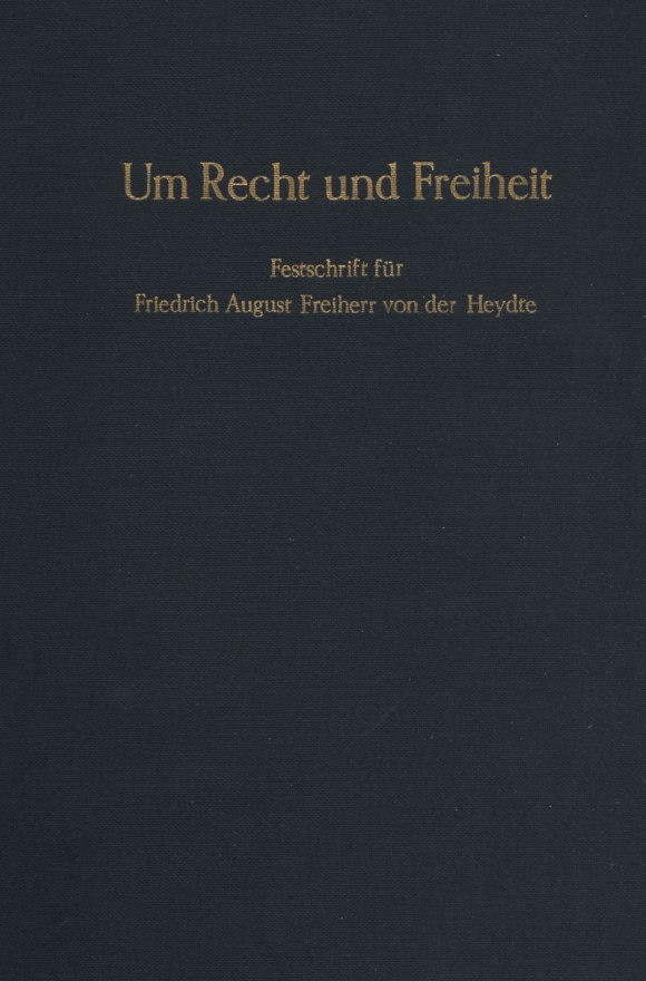 Cover Um Recht und Freiheit