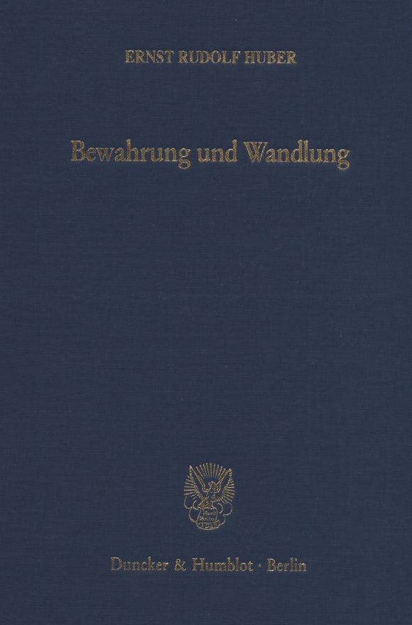 Cover Bewahrung und Wandlung