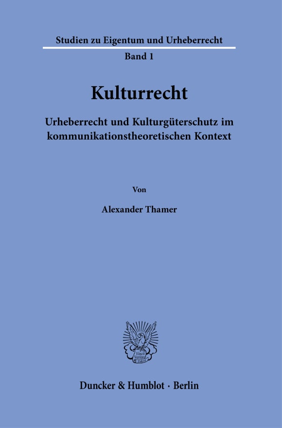 Cover Kulturrecht