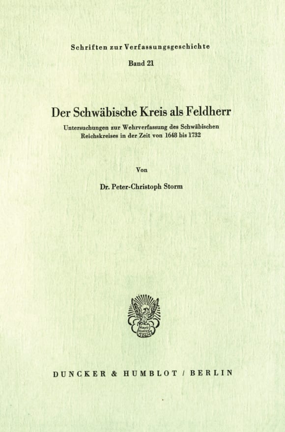 Cover Der Schwäbische Kreis als Feldherr