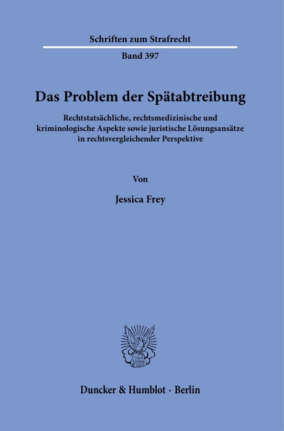 Cover Das Problem der Spätabtreibung