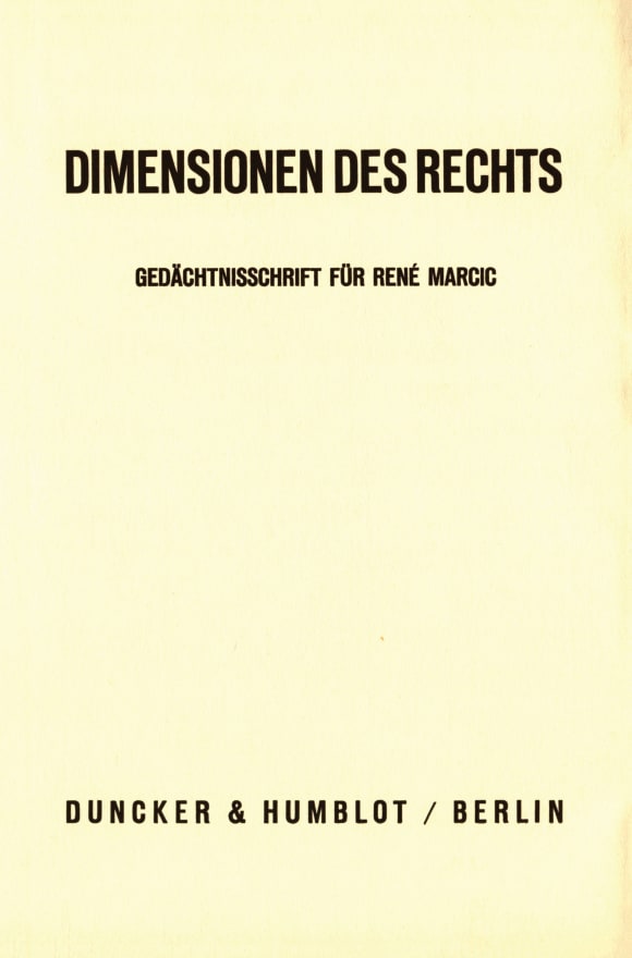 Cover Dimensionen des Rechts