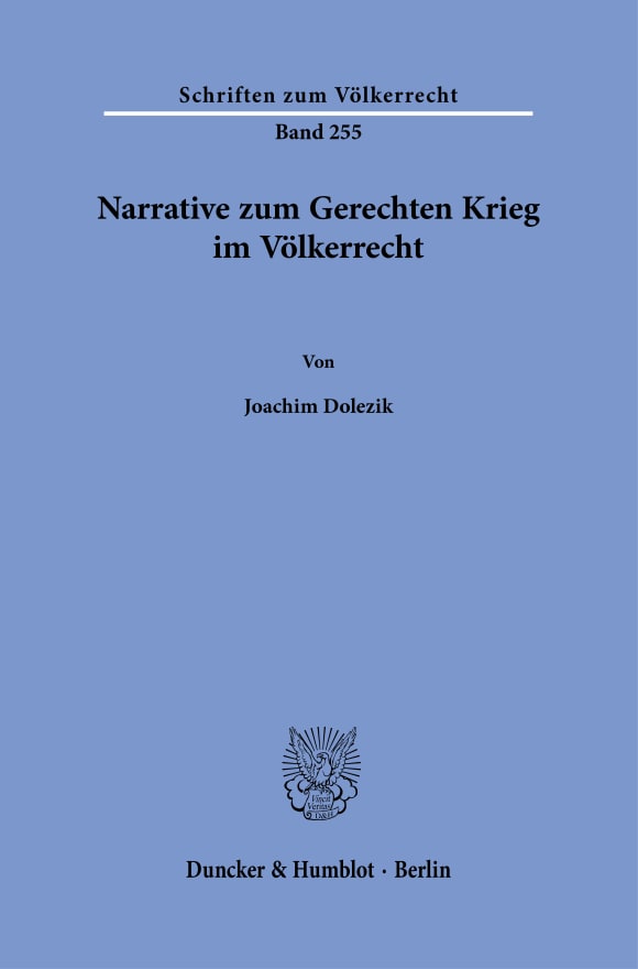 Cover Narrative zum Gerechten Krieg im Völkerrecht