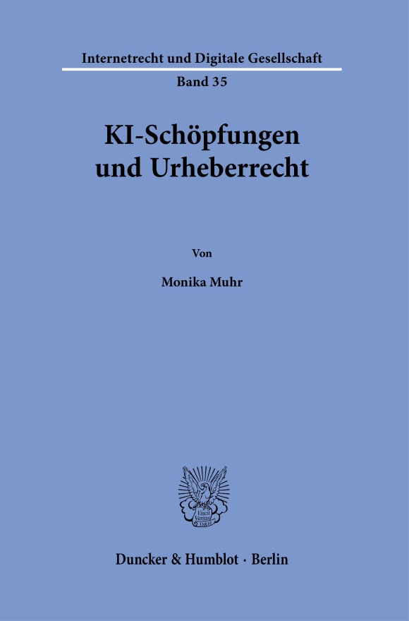 Cover KI-Schöpfungen und Urheberrecht