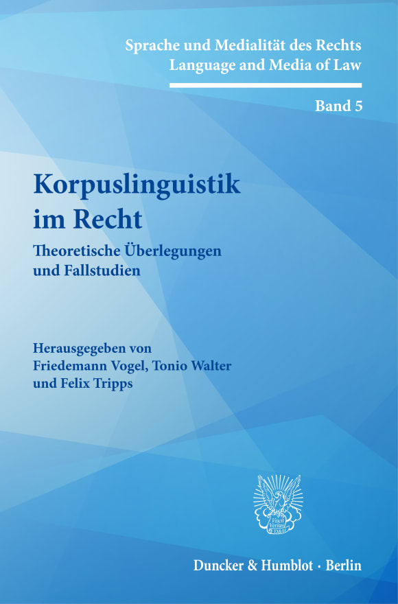 Cover Korpuslinguistik im Recht