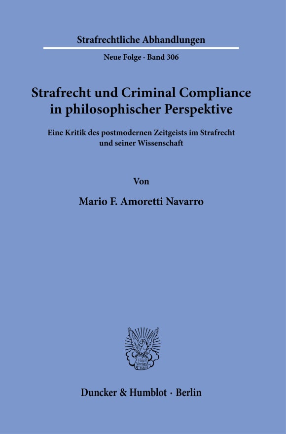 Cover Strafrecht und Criminal Compliance in philosophischer Perspektive