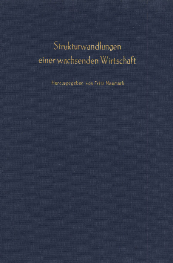 Cover Strukturwandlungen einer wachsenden Wirtschaft