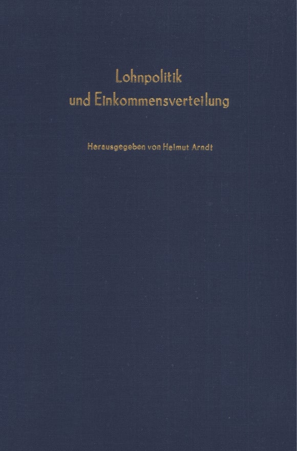 Cover Lohnpolitik und Einkommensverteilung