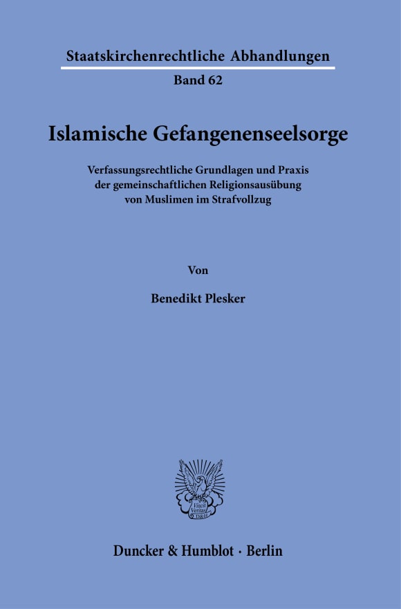 Cover Islamische Gefangenenseelsorge