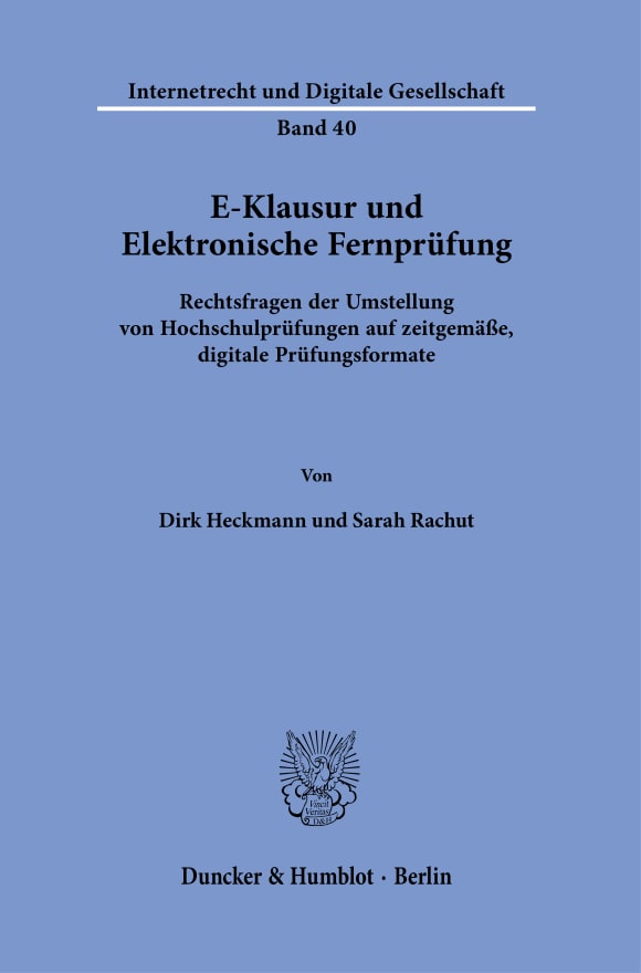 Cover E-Klausur und Elektronische Fernprüfung