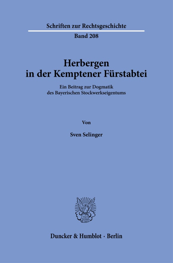 Cover Herbergen in der Kemptener Fürstabtei