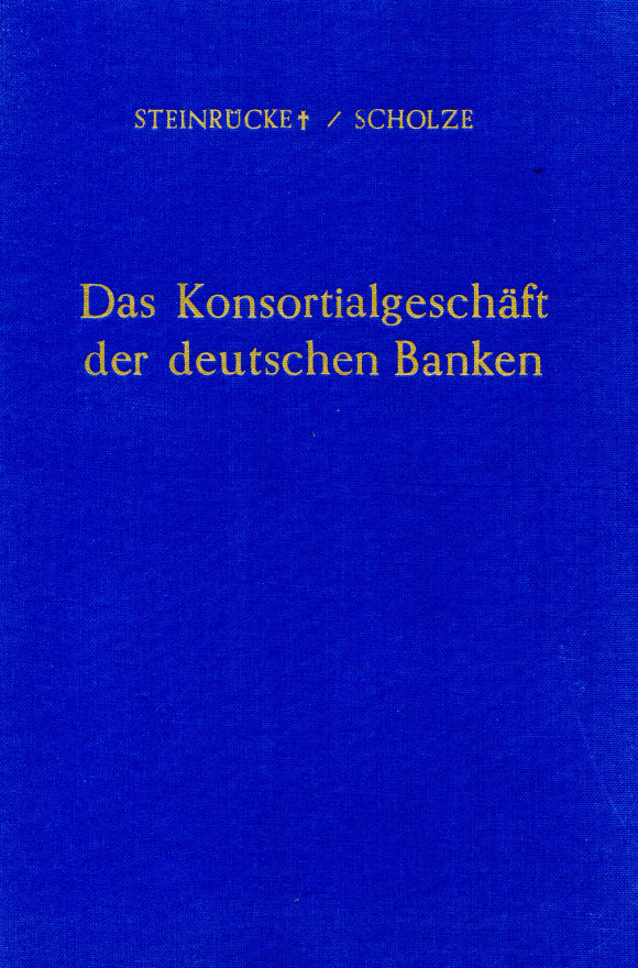 Cover Das Konsortialgeschäft der deutschen Banken