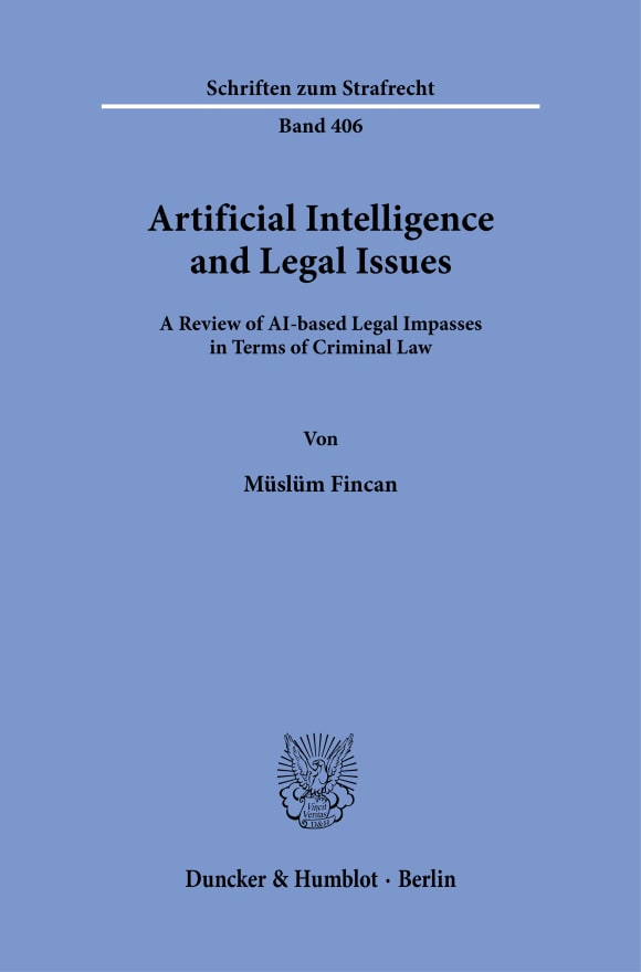 Cover Artificial Intelligence and Legal Issues