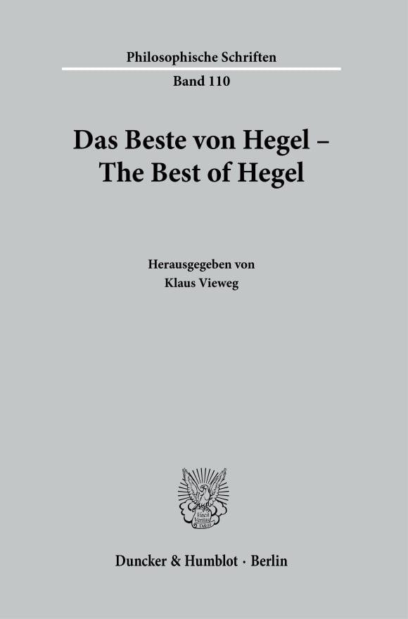 Cover Das Beste von Hegel – The Best of Hegel