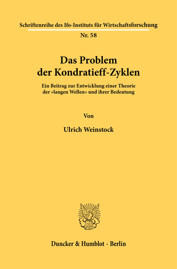 Cover Das Problem der Kondratieff-Zyklen
