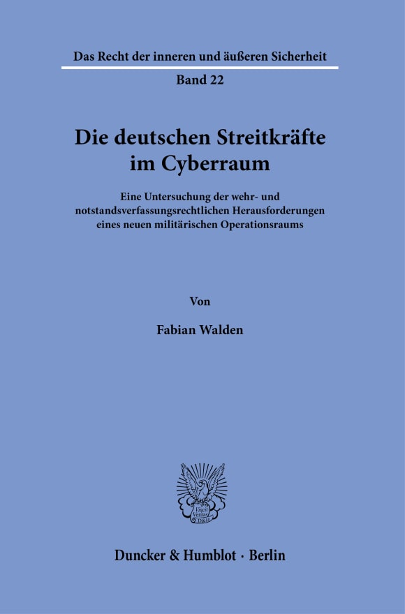 Cover Die deutschen Streitkräfte im Cyberraum