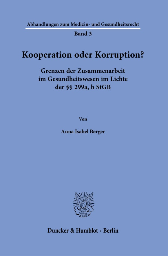 Cover Kooperation oder Korruption?