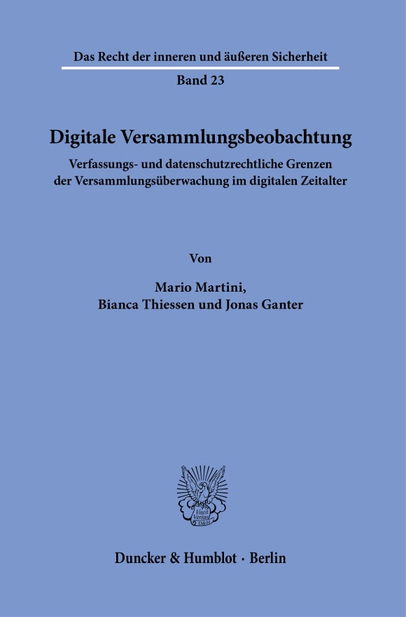 Cover Digitale Versammlungsbeobachtung