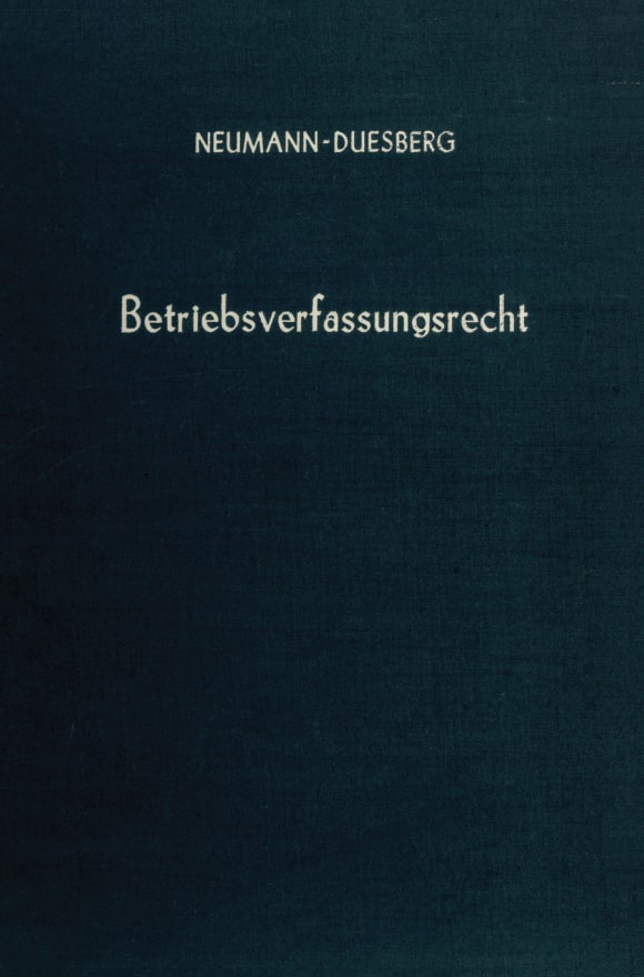 Cover Betriebsverfassungsrecht