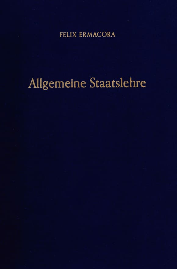 Cover Allgemeine Staatslehre