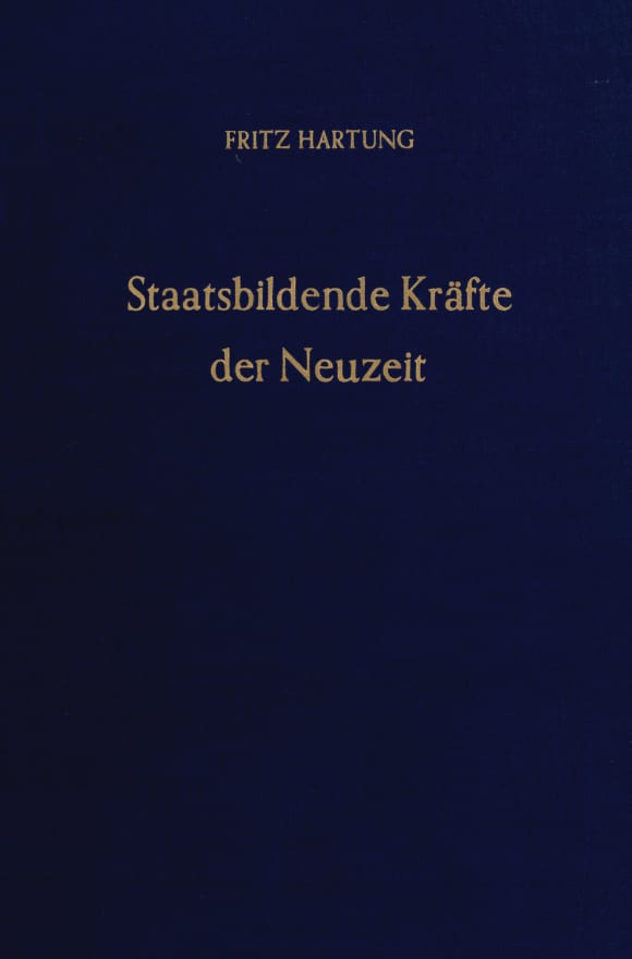 Cover Staatsbildende Kräfte der Neuzeit