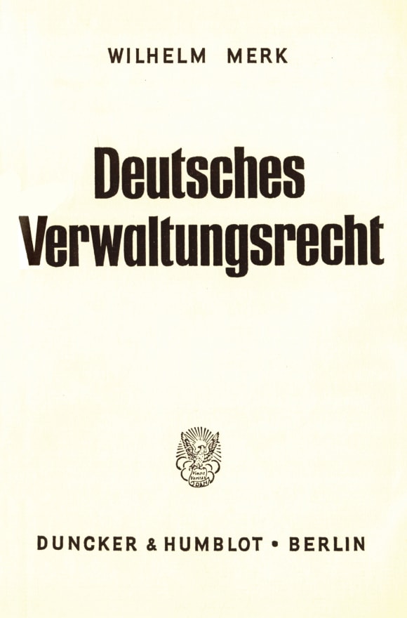 Cover Deutsches Verwaltungsrecht