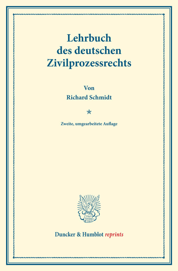 Cover Lehrbuch des deutschen Zivilprozessrechts