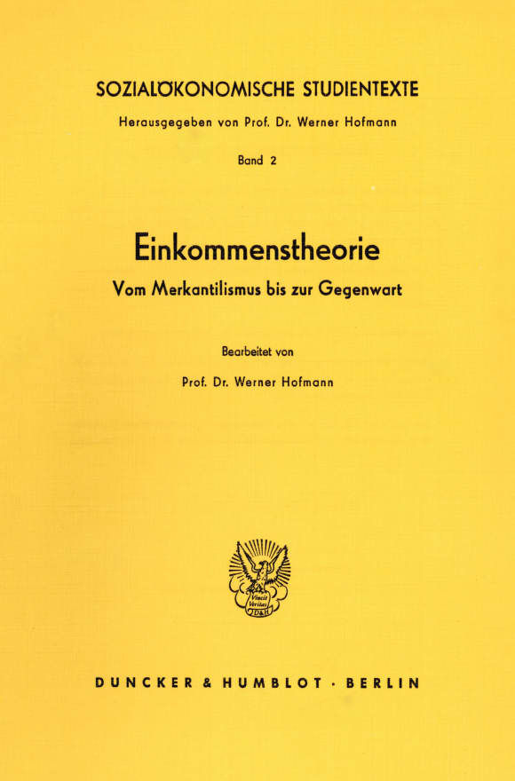 Cover Sozialökonomische Studientexte