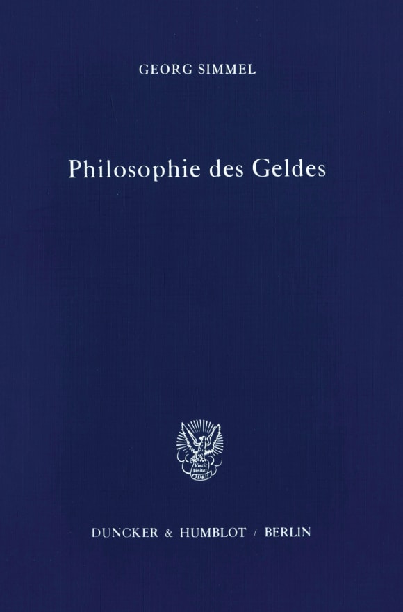 Cover Philosophie des Geldes