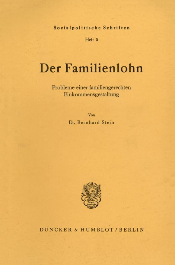 Cover Der Familienlohn