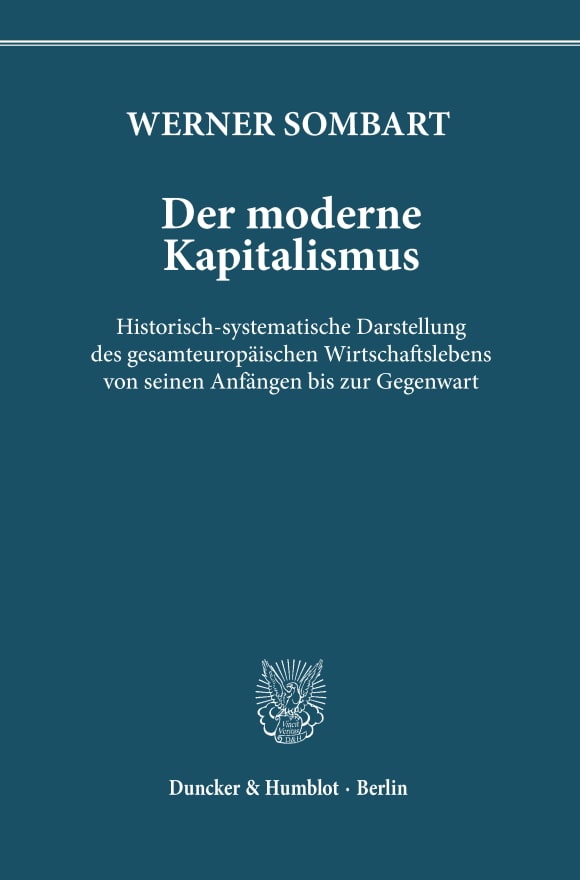 Cover Der moderne Kapitalismus