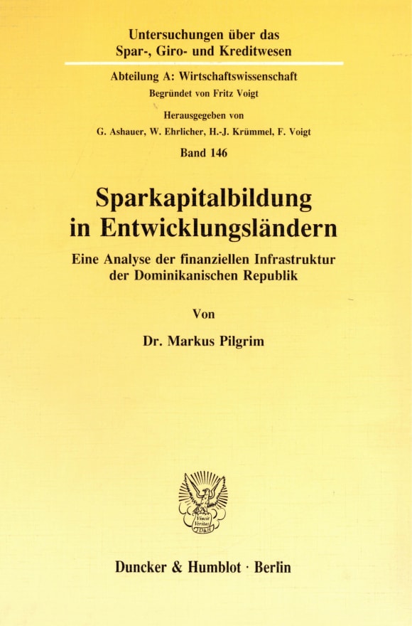 Cover Sparkapitalbildung in Entwicklungsländern