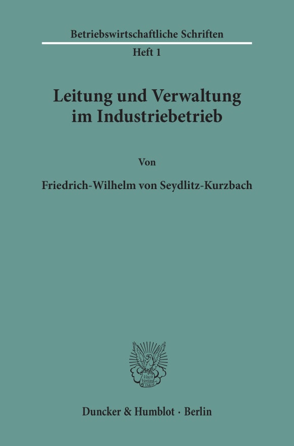 Cover Leitung und Verwaltung im Industriebetrieb