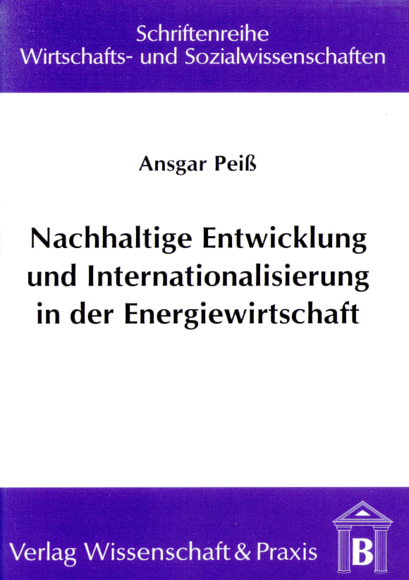 Cover Nachhaltige Entwicklung und Internationalisierung in der Energiewirtschaft