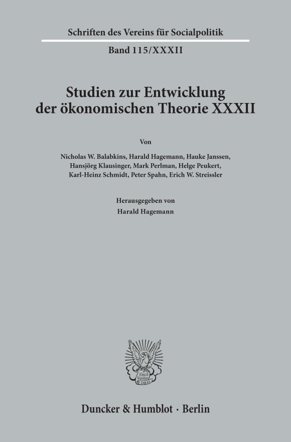 Cover German Influences on American Economic Thought and American Influences on German Economic Thought