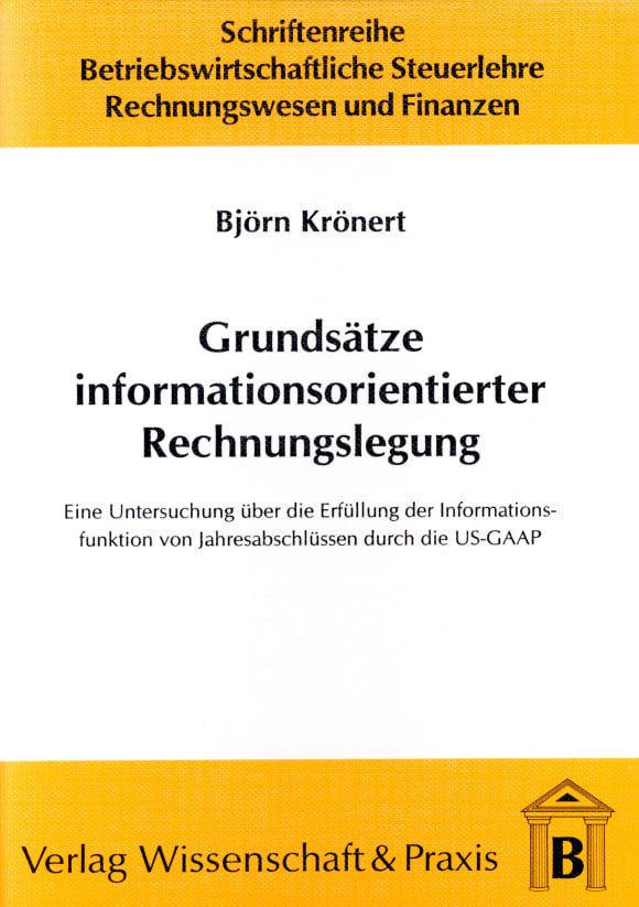 Cover Grundsätze informationsorientierter Rechnungslegung