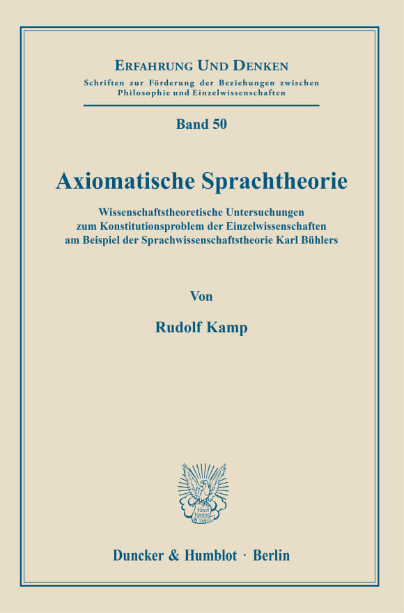 Cover Axiomatische Sprachtheorie