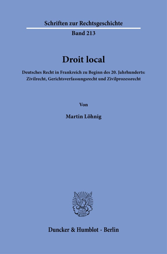 Cover Droit local