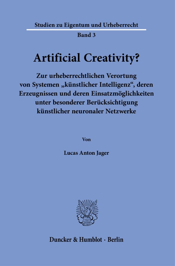 Cover Artificial Creativity?