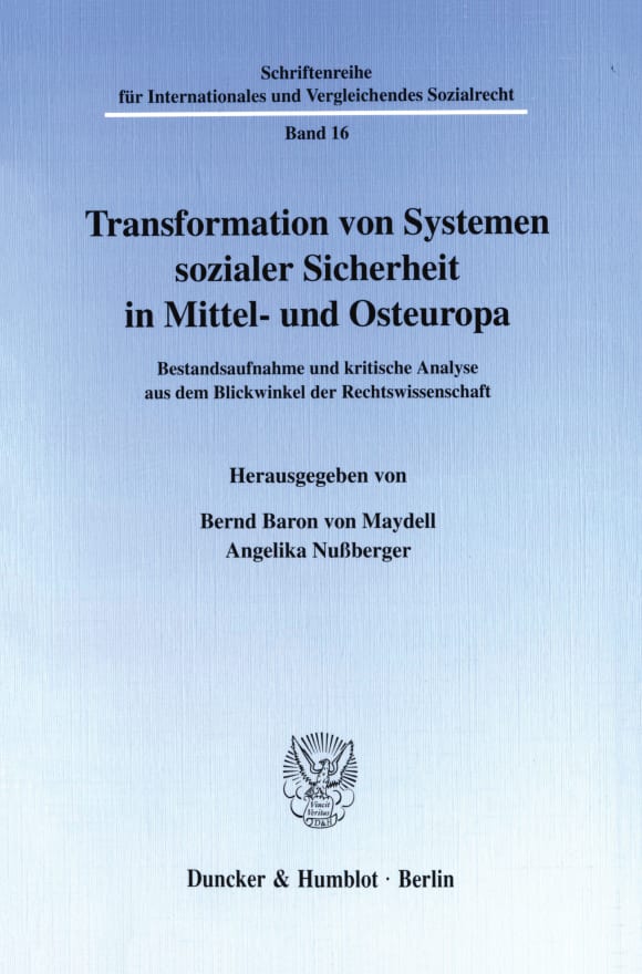 Cover Transformation von Systemen sozialer Sicherheit in Mittel- und Osteuropa