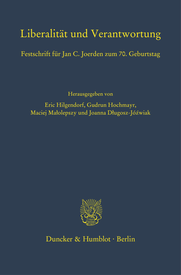 Cover Liberalität und Verantwortung