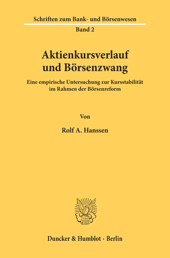 Cover Aktienkursverlauf und Börsenzwang