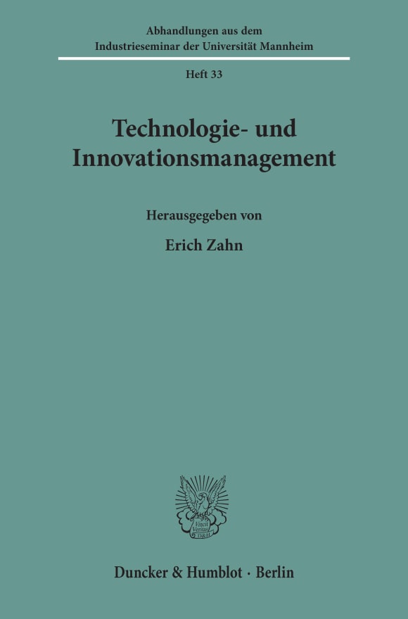 Cover Technologie- und Innovationsmanagement